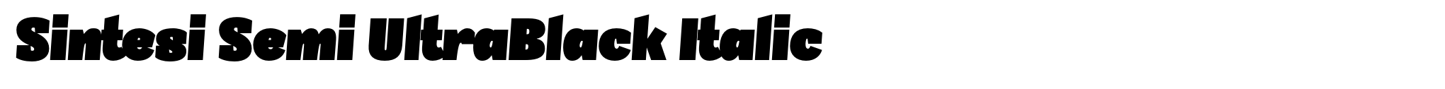 Sintesi Semi UltraBlack Italic image